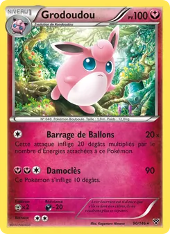 Carte Grodoudou 90/146 – XY