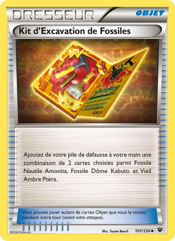 Carte Kit d'Excavation de Fossiles 101/124 – Impact des Destins