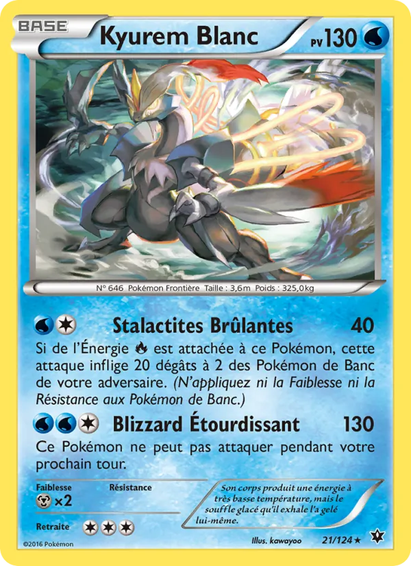 Carte Kyurem Blanc 21/124 – Impact des Destins