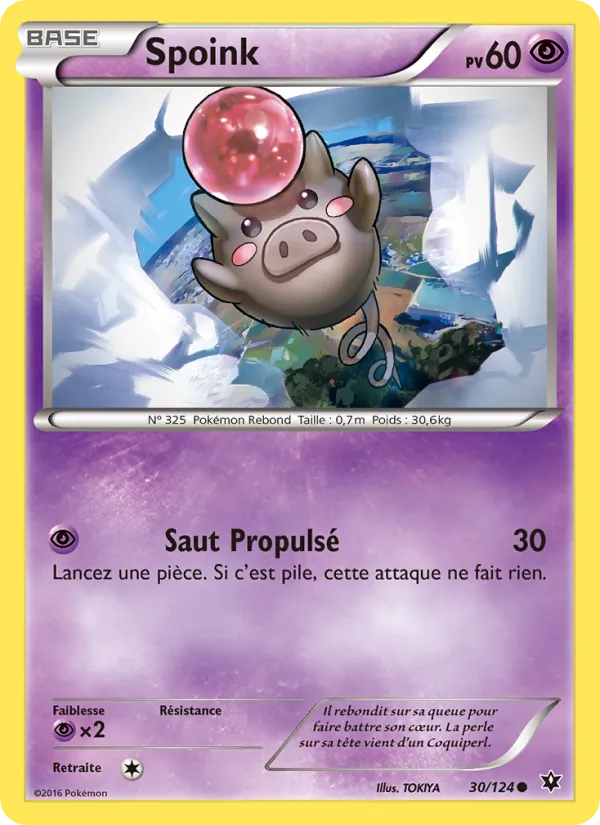 Carte Spoink 30/124 – Impact des Destins
