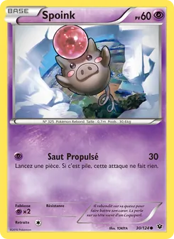 Carte Spoink 30/124 – Impact des Destins