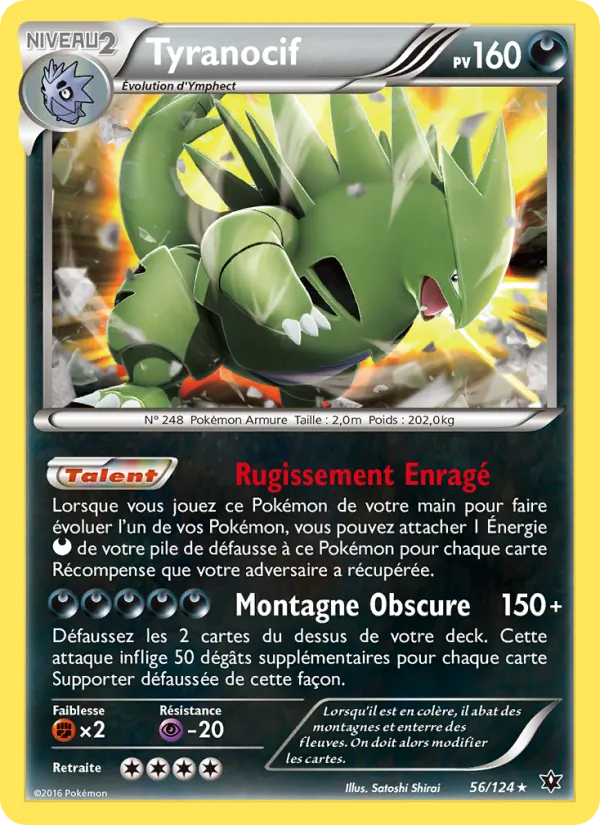 Carte Tyranocif 56/124 – Impact des Destins