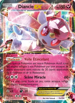 Carte Diancie EX 72/124 – Impact des Destins