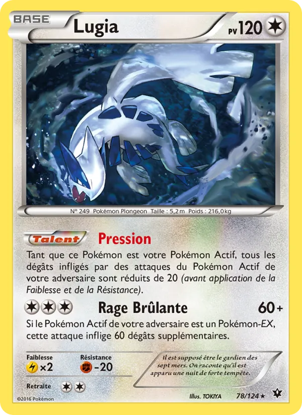 Carte Lugia 78/124 – Impact des Destins