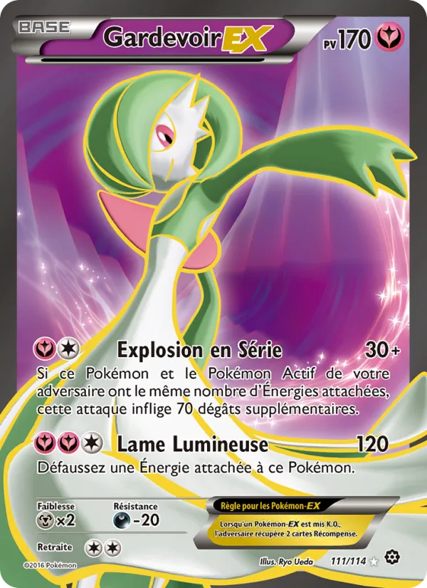 Carte Gardevoir EX 111/114 – Offensive Vapeur