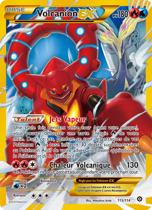Carte Volcanion EX 115/114 – Offensive Vapeur