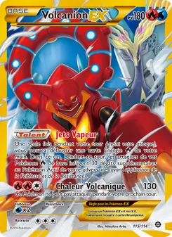Carte Volcanion EX 115/114 – Offensive Vapeur