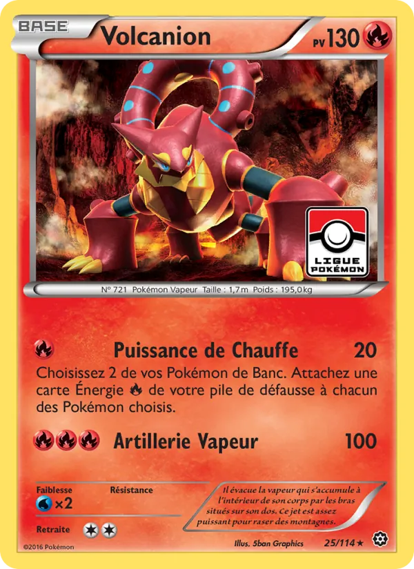 Carte Volcanion 25/114 – Offensive Vapeur