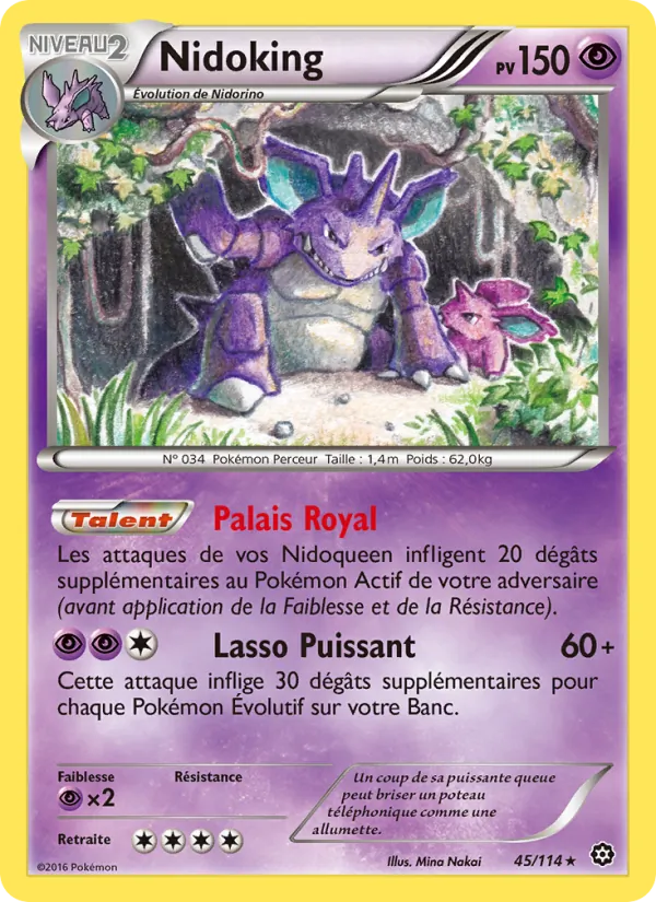 Carte Nidoking 45/114 – Offensive Vapeur