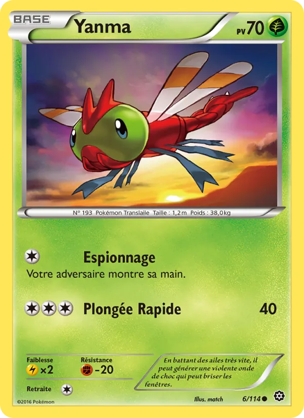 Carte Yanma 6/114 – Offensive Vapeur