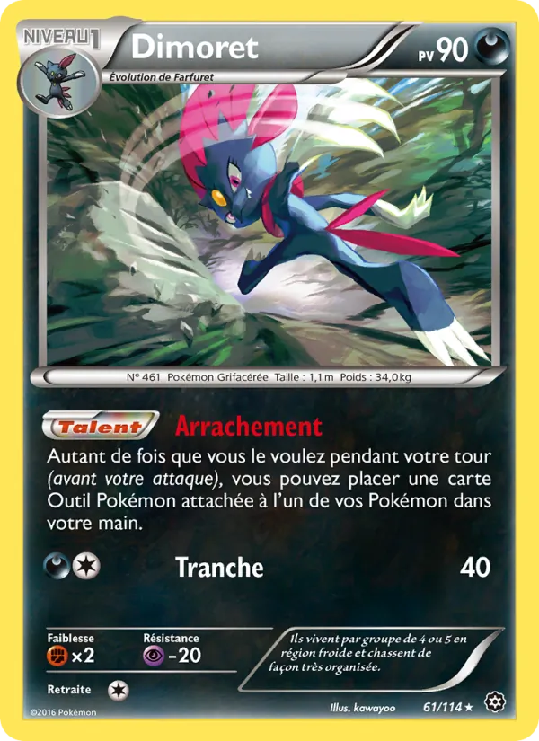 Carte Dimoret 61/114 – Offensive Vapeur