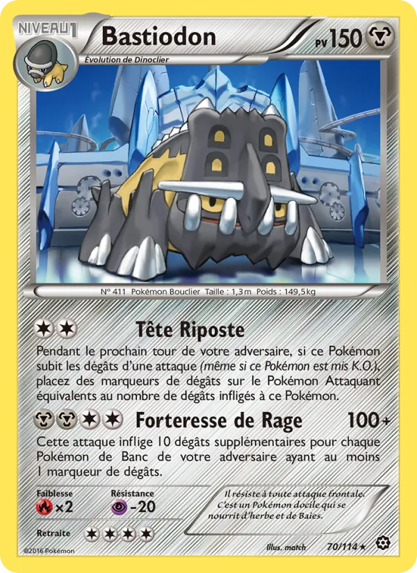 Carte Bastiodon 70/114 – Offensive Vapeur