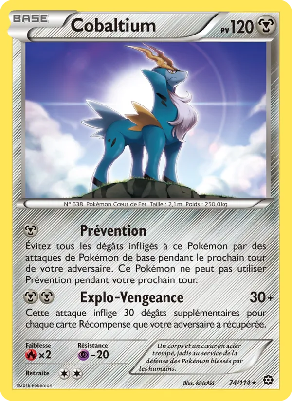 Carte Cobaltium 74/114 – Offensive Vapeur