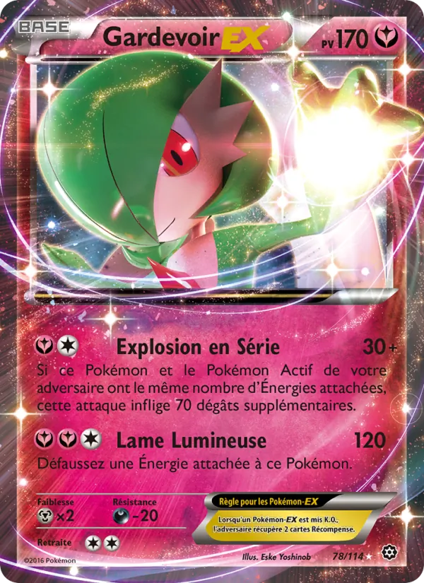 Carte Gardevoir EX 78/114 – Offensive Vapeur