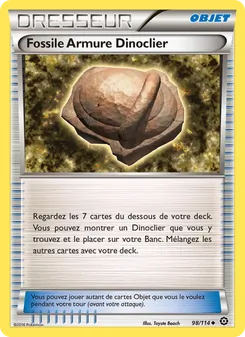 Carte Fossile Armure Dinoclier 98/114 – Offensive Vapeur