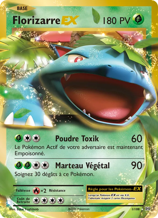Carte Florizarre EX 1/108 – Évolutions
