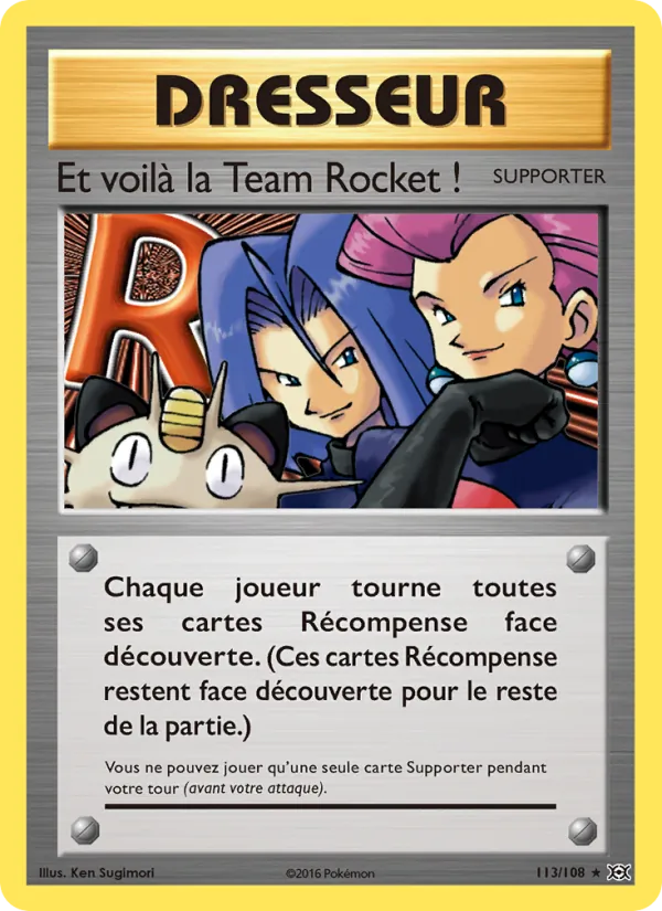 Carte Et voilà la Team Rocket ! 113/108 – Évolutions