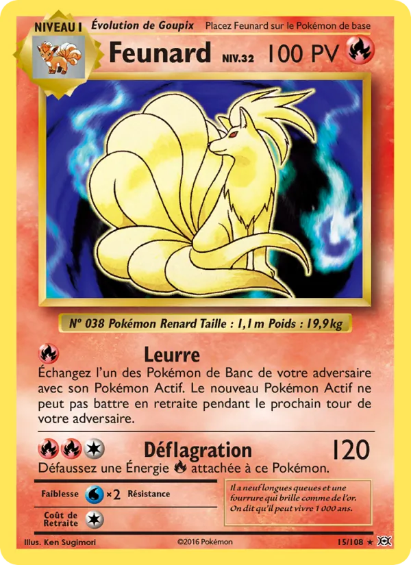 Carte Feunard 15/108 – Évolutions