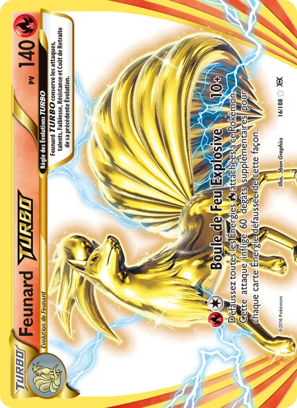 Carte Feunard TURBO 16/108 – Évolutions