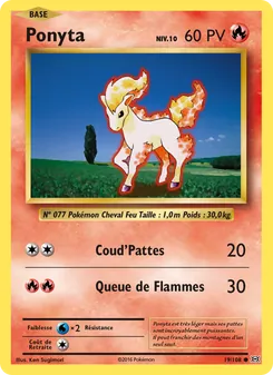 Carte Ponyta 19/108 – Évolutions