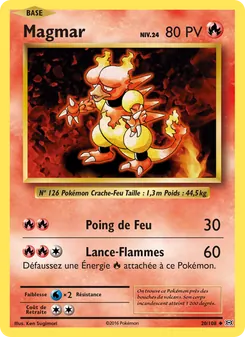 Carte Magmar 20/108 – Évolutions
