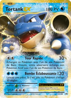 Carte Tortank EX 21/108 – Évolutions