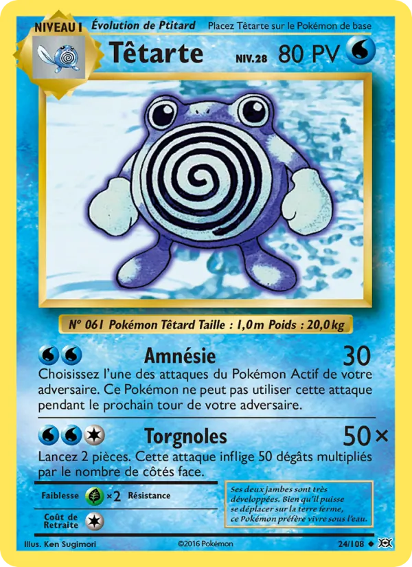 Carte Têtarte 24/108 – Évolutions