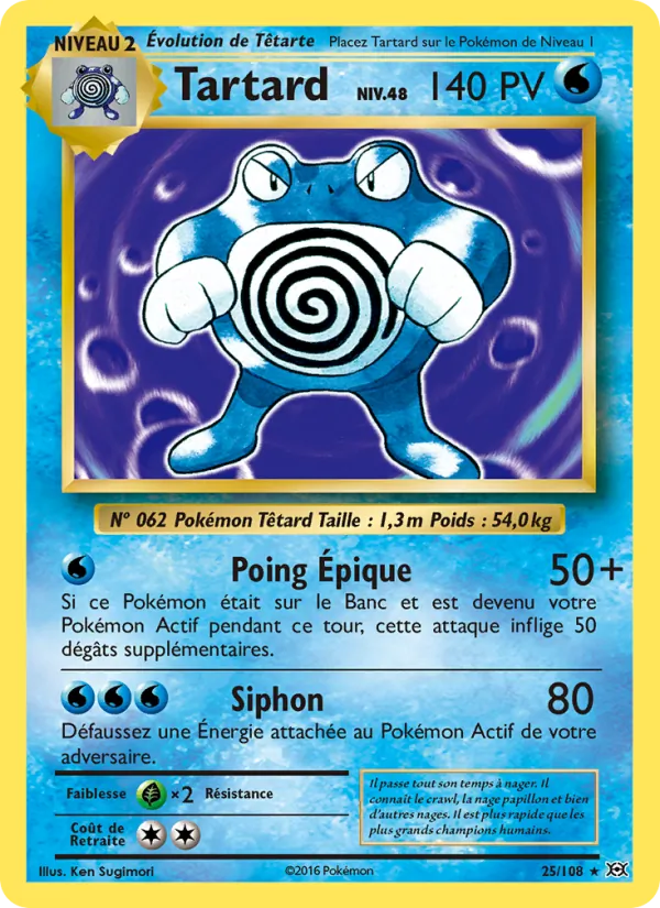 Carte Tartard 25/108 – Évolutions