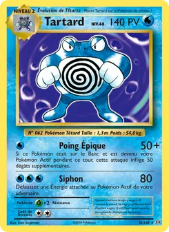 Carte Tartard 25/108 – Évolutions