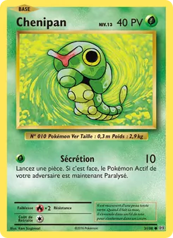 Carte Chenipan 3/108 – Évolutions
