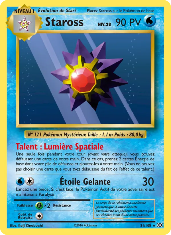 Carte Staross 31/108 – Évolutions