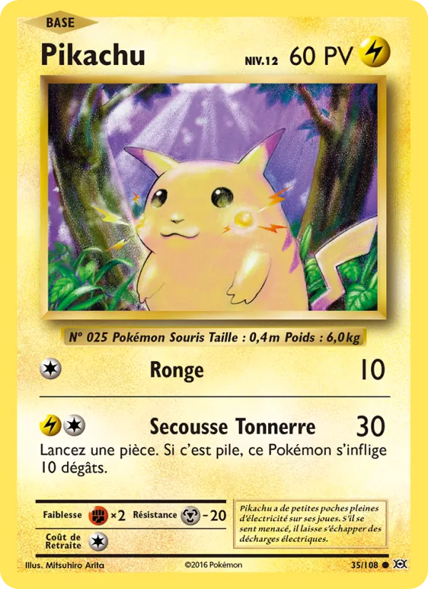 Carte Pikachu 35/108 – Évolutions