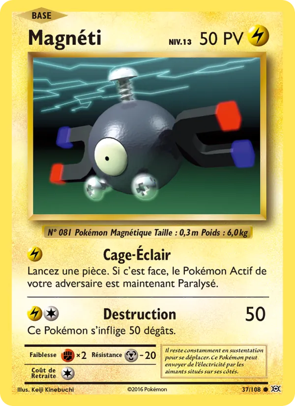 Carte Magnéti 37/108 – Évolutions