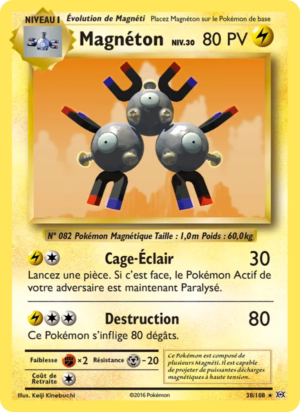 Carte Magnéton 38/108 – Évolutions