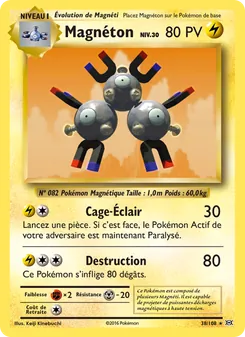 Carte Magnéton 38/108 – Évolutions