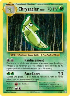 Carte Chrysacier 4/108 – Évolutions