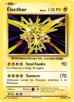 Carte Électhor 42/108 – Évolutions