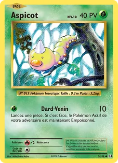 Carte Aspicot 5/108 – Évolutions