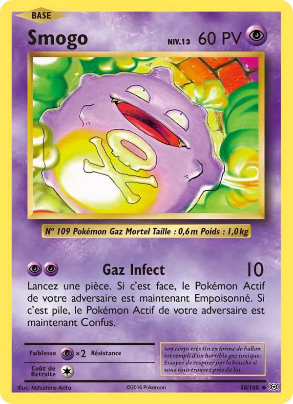 Carte Smogo 50/108 – Évolutions