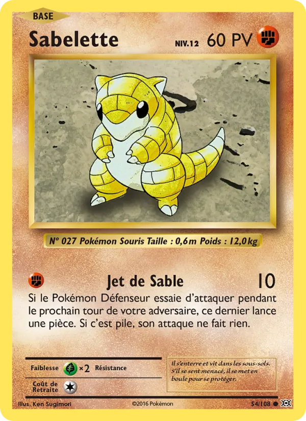 Carte Sabelette 54/108 – Évolutions