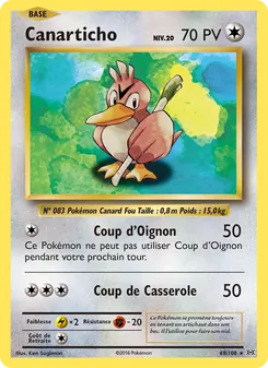 Carte Canarticho 68/108 – Évolutions