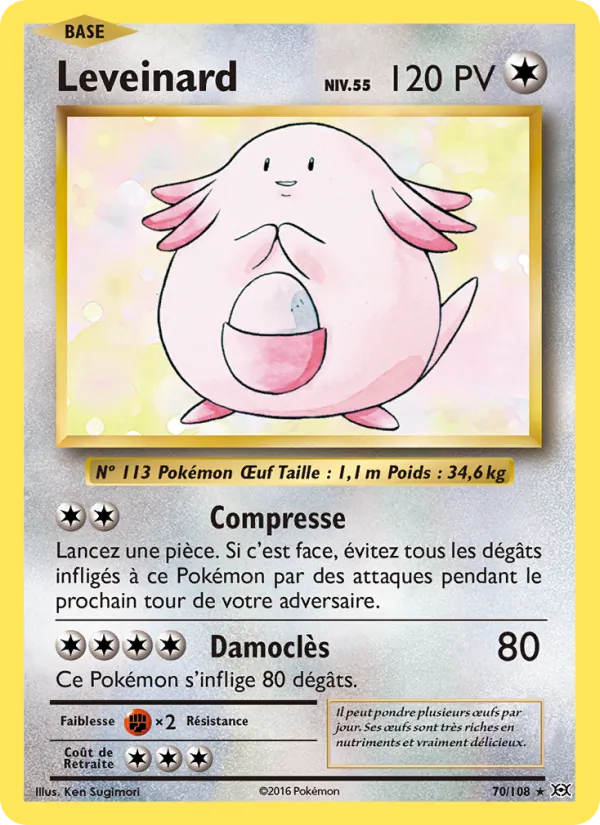 Carte Leveinard 70/108 – Évolutions