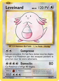 Carte Leveinard 70/108 – Évolutions
