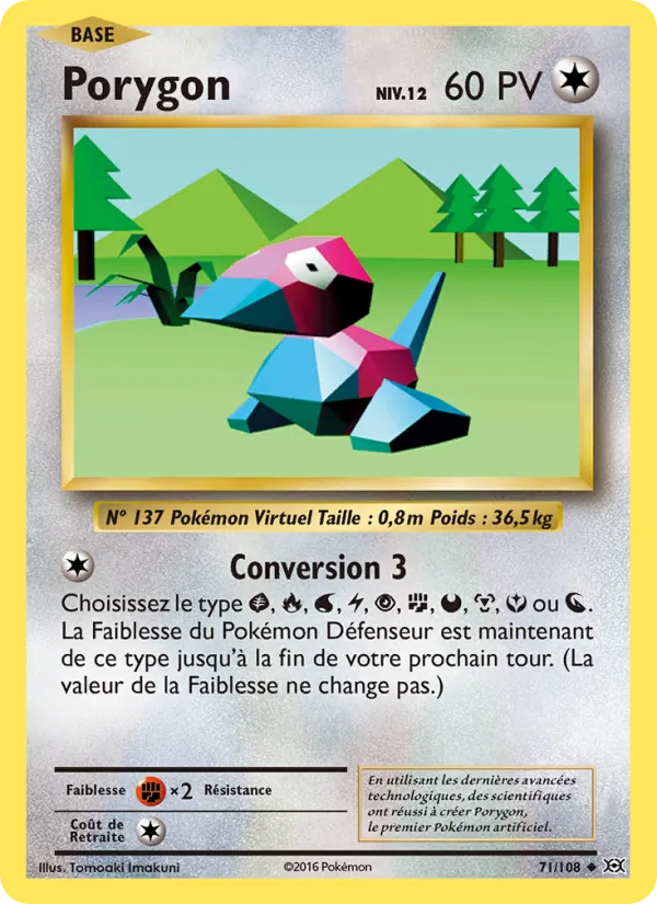 Carte Porygon 71/108 – Évolutions