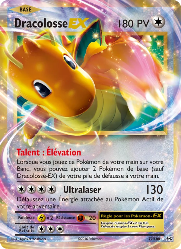 Carte Dracolosse EX 72/108 – Évolutions