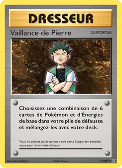 Carte Vaillance de Pierre 74/108 – Évolutions