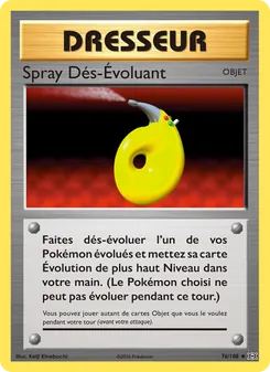 Carte Spray Dés-Évoluant 76/108 – Évolutions