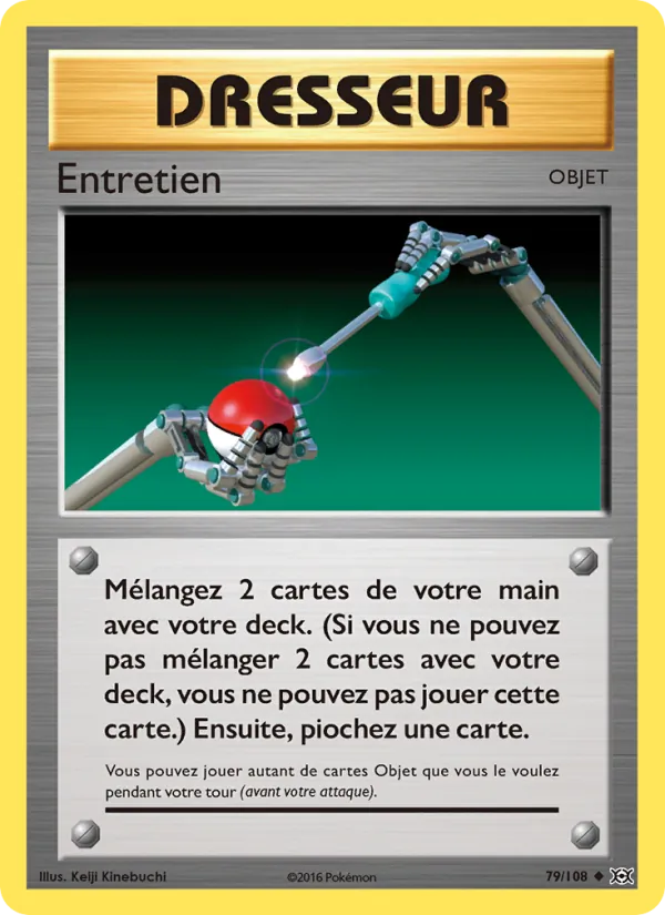 Carte Entretien 79/108 – Évolutions