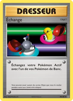 Carte Échange 88/108 – Évolutions