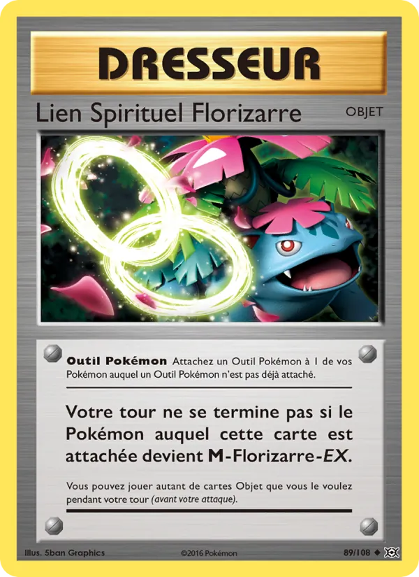 Carte Lien Spirituel Florizarre 89/108 – Évolutions